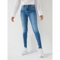 Tommy Jeans Women/'s Nora Md Skn Ch0238 Co Dw0dw19255 Skinny, Denim Medium, 28W / 32L
