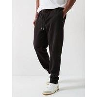 Tommy Hilfiger Big & Tall Essential Fleece Cuff Joggers - Black