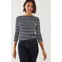 Tommy Hilfiger Slim Boat Neck Top - Blue