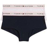 Tommy Hilfiger Girls 2 Pack Print Hipster Briefs - Multi