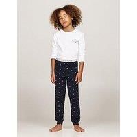 Tommy Hilfiger Boys Print Long Sleeve Cuffed Pyjama Set - Multi