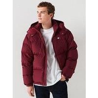 Tommy Jeans Alaska Puffer Jacket - Dark Red