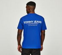 Tommy Jeans Linear Logo T-Shirt - Blue - Size XS