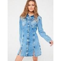 Tommy Jeans Denim Mini Dress - Blue