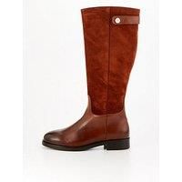 Tommy Hilfiger Leather Riding Boots - Brown