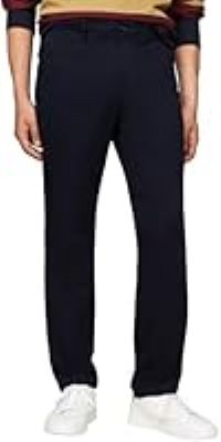Tommy Hilfiger Men/'s Denton Satin Straight Fit Chinos, Blue (Desert Sky), 32W/38L
