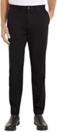 Tommy Hilfiger Men’s Tapered Fit Chinos, Black (Black), 36W/32L