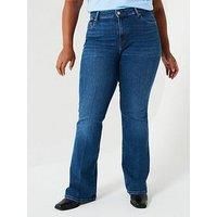 Tommy Hilfiger Plus Mid Rise Bootcut Jean - Blue