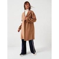 Tommy Hilfiger Wool Duster Coat - Brown