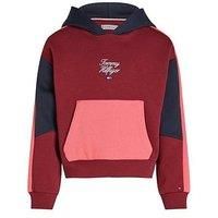 Tommy Hilfiger Girls Tommy Hilfiger Colour Block Hoodie - Multi