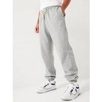 Tommy Hilfiger Men’s Essential Fleece Drawstring Joggers, Grey (Medium Grey Heather), L