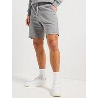 Tommy Hilfiger Men’s Essential Terry Cotton Sweat Shorts, Grey (Medium Grey Heather), S