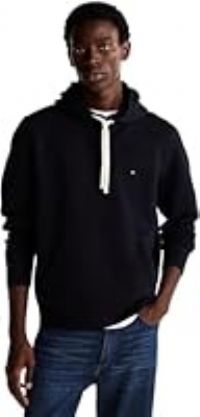 Tommy Hilfiger Men/'s Essential Fleece Hoody Mw0mw37230 Pullover Hoodie, Blue (Desert Sky), L