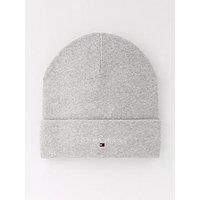 Tommy Jeans Linear Logo Beanie Hat - Light Grey