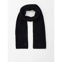 Tommy Hilfiger Pima Cotton Flag Scarf - Black