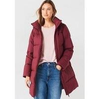 Tommy Hilfiger Down Mid-Length Padded Jacket - Red