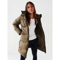 Tommy Hilfiger Women’s Casual Winter Down Coat, Green (Army Green), XS