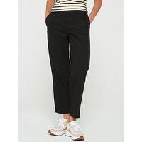 Tommy Hilfiger Women/'s Travel Slim Straight Ankle Length Trousers, Black (Black), 10