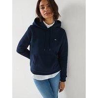 Tommy Jeans Women’s Regular Fit Flag Hoodie, Blue (Dark Night Navy), XS