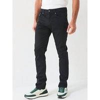 Tommy Jeans Men/'s Scanton Slim Fit Jeans, Black (Denim Black), 32W/34L