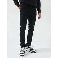 Tommy Jeans Men’s Austin Slim Fit Tapered Jeans, Black (Denim Black), 32W/34L