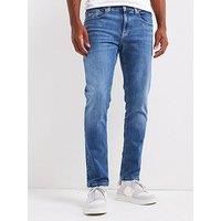 Tommy Jeans Men/'s Scanton Slim Dh0235 Dm0dm21052 Slim, Denim (Denim Medium), 32W / 36L