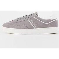Tommy Jeans Greenwich Suede Retro Trainers - Grey