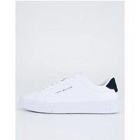Tommy Hilfiger Men’s Detail Essential Leather Court Trainers