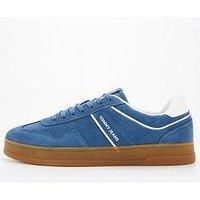 Tommy Jeans Greenwich Suede Retro Trainers - Blue