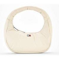 Tommy Jeans Badge Logo Pillow Shoulder Bag - White