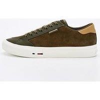 Tommy Hilfiger Vulcanised Low Suede Shoes - Green