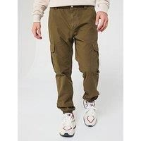 Tommy Jeans Ryan Straight Fit Ripstop Cargo Pants - Green