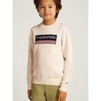 Tommy Hilfiger Boys Monotype 1985 Sweater - Cream