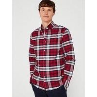 Tommy Hilfiger Regular Fit Heritage Plaid Oxford Shirt - Red
