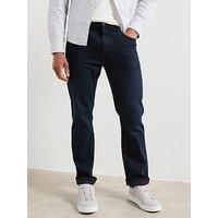 Tommy Hilfiger Men’s Regular Mercer Night Blue Straight Fit Jeans, Blue (Night Blue), 32W/40L