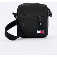 TOMMY JEANS Men’s Elegant Daily + Reporter Bag, Black (Black), One Size