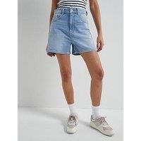 Tommy Jeans Womens Mom Bi0112 Dw0dw20091 5 Pocket Shorts, Denim (Denim Light), 30W UK