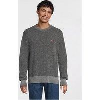Tommy Jeans Tommy Jeans Regular Badge Knitted Jumper - Black