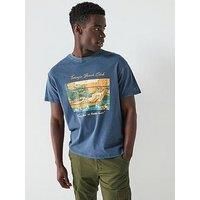 Tommy Jeans Relaxed Beach Club Graphic T-Shirt - Navy