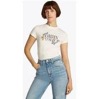 Tommy Jeans Butterfly Logo T-Shirt - White