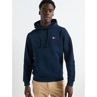 Tommy Jeans Reg Logo Badge Hoodie Dark Night Navy