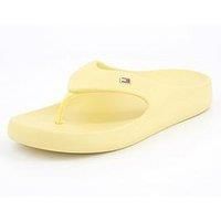 Tommy Hilfiger Thong Beach Flip Flops - Yellow