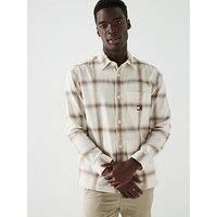 Tommy Jeans Cotton Slub Check Overshirt - White