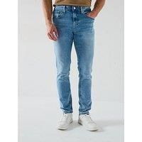 Tommy Jeans Men/'s Scanton Slim Fit Jeans, Blue (Denim Light), 32W/34L