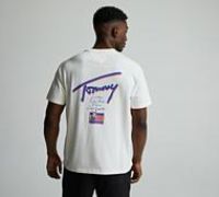 Tommy Jeans Faded Graphic T-Shirt - White - Size M