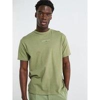 Tommy Jeans Relaxed Linear Logo T-Shirt - Green