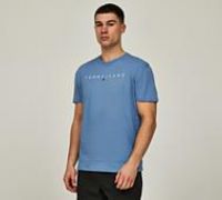Tommy Jeans Mens TJM Reg Linear Logo Tee Ext Dm0dm20744 S/S T-Shirt, Blue, M UK
