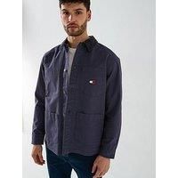 Tommy Jeans Canvas Cord Overshirt - Navy/Black