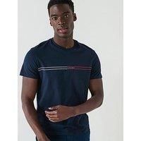 TOMMY JEANS Men/'s TJM Slim Entry Graphic Tee Ext Dm0Dm20779 S/S T-Shirt, Blue (Dark Night Navy), S