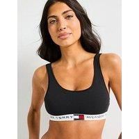 Tommy Hilfiger Heritage Cotton Unlined Bralette - Black